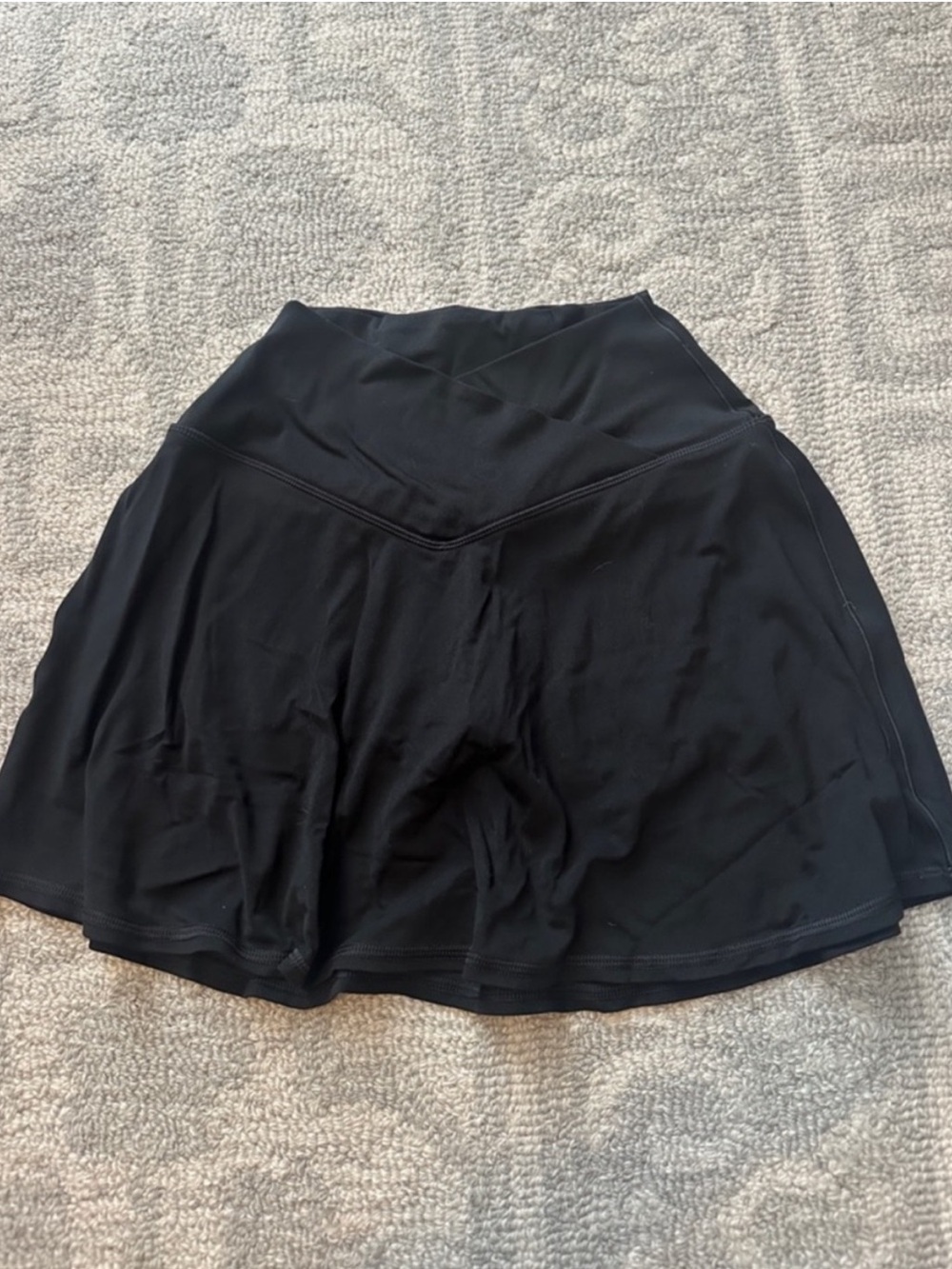 Aerie Offline RealMe Black Cross-Over Skort | XS
